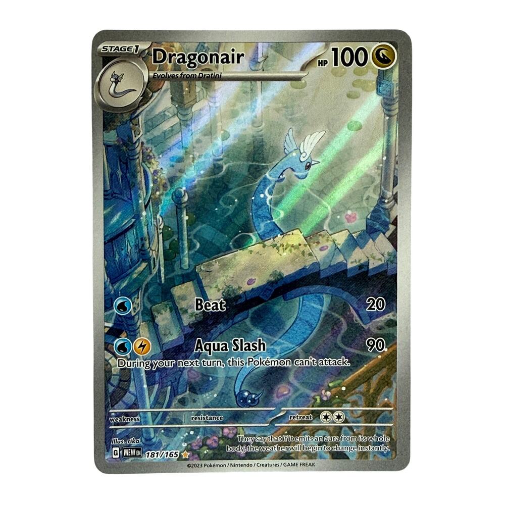 Pokémon TCG Dragonair 181/165 Scarlet & Violet 151 Illustration Rare Holo NM-MT